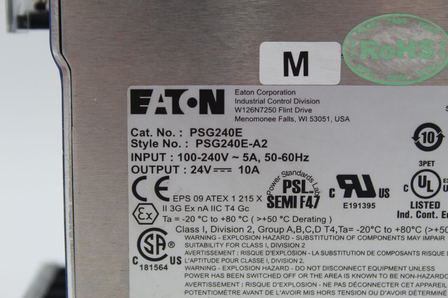 Eaton PSG240E Power Supply