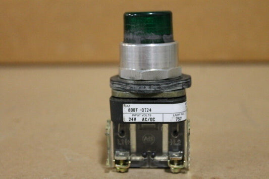ALLEN BRADLEY 800T-QT24 SER. T GREEN PUSH BUTTON