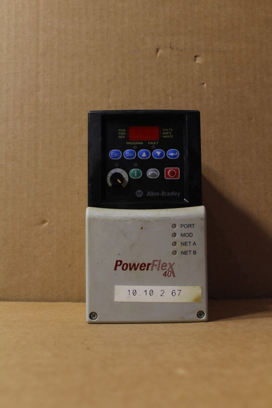 Allen-Bradley 22B-D2P3N104 Powerflex 40 Drive (Very Dirty) w/Ethernet Port