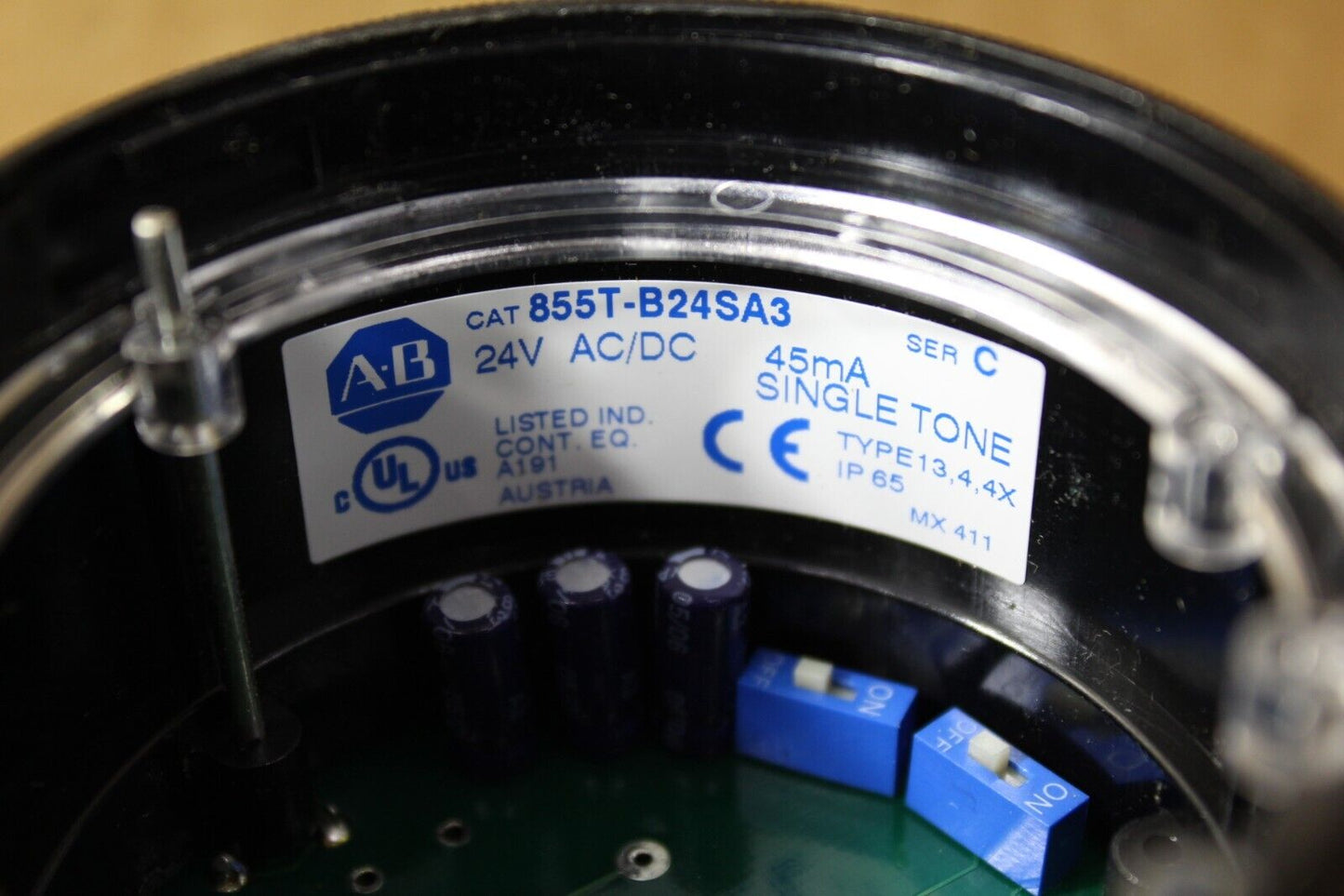 Allen-Bradley 855T-B24SA3 Single Tone Stack Light Signal