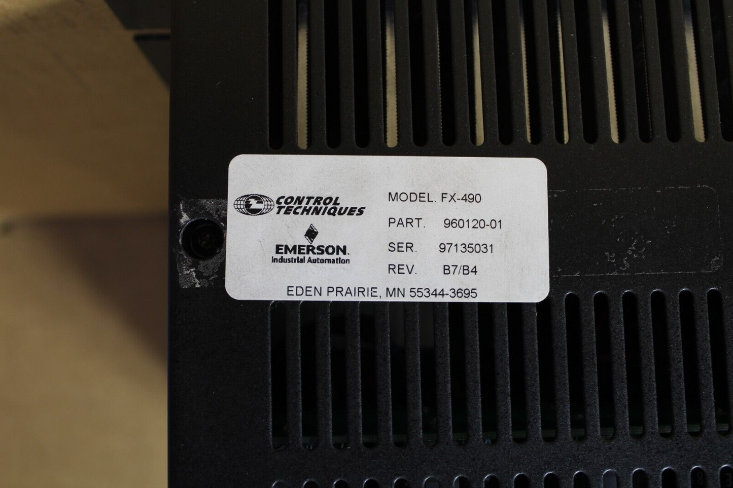 Emerson Motion Control  FX-490 960120-01 Positioning Servo Drive