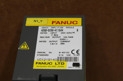 Fanuc A06B-6096-H116#H Servo Drive