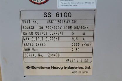 Sumitomo SS-6100 Servo Drive