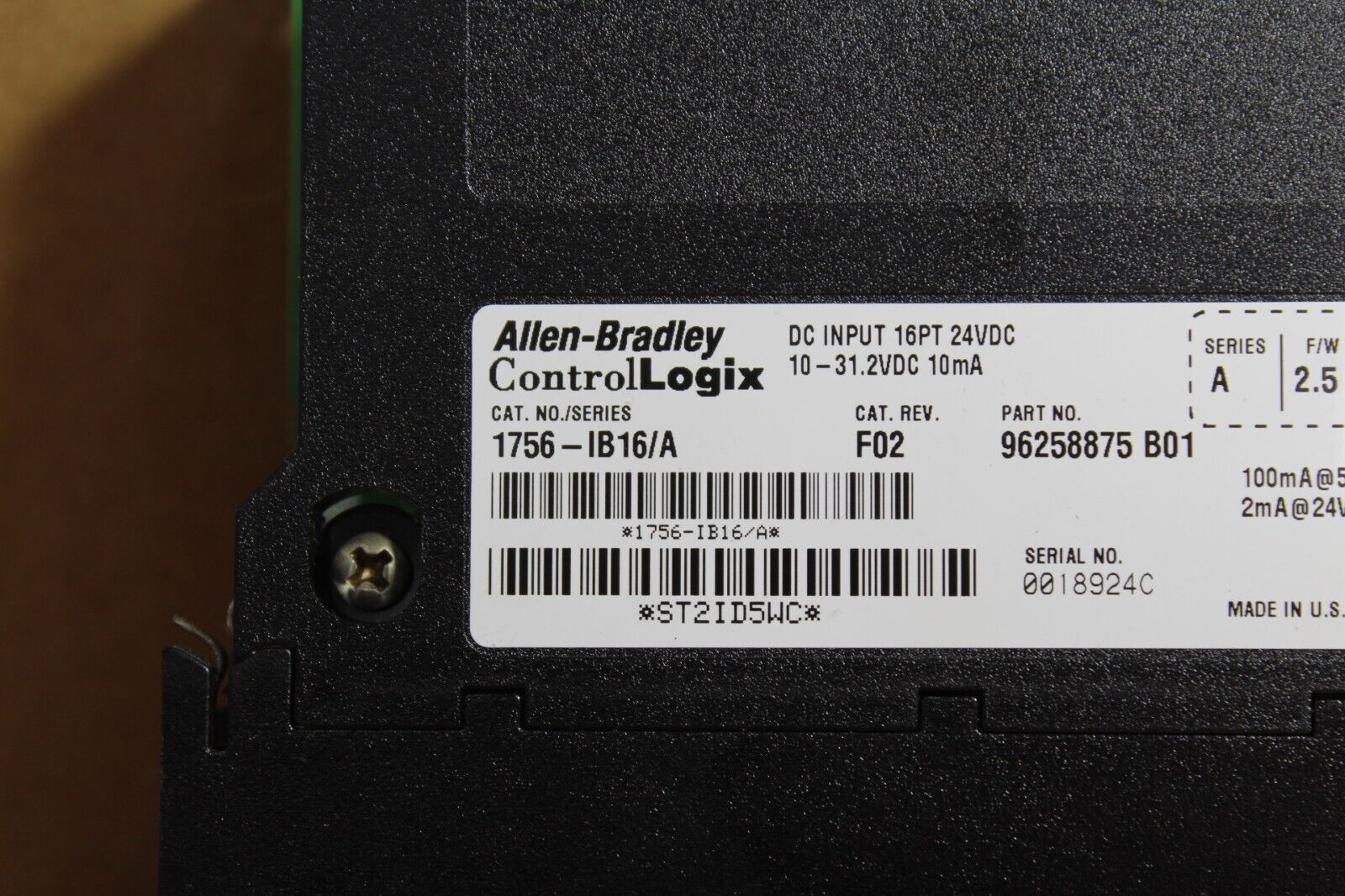 Allen Bradley 1756-IB16 Ser. A Input Module