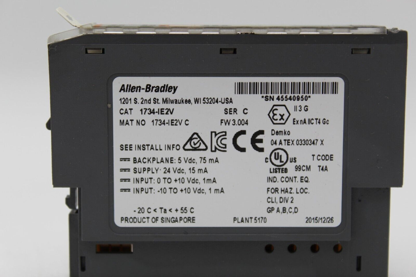 Allen-Bradley 1734-IE2V 2-Point Analog Input Module