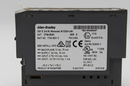 Allen-Bradley 1734-IE2V 2-Point Analog Input Module