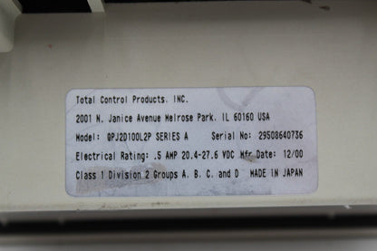 Total Control Quick Panel QPJ2D100L2P Touch Panel