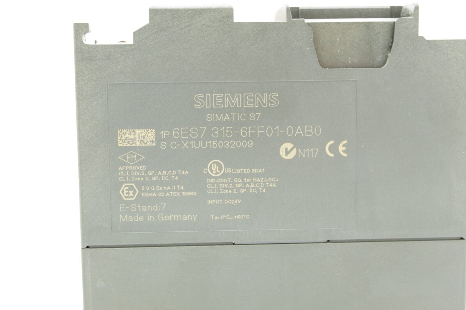 Siemens 6ES7 315-6FF01-0AB0 Simatic S7 Failsafe CPU Module READ 3