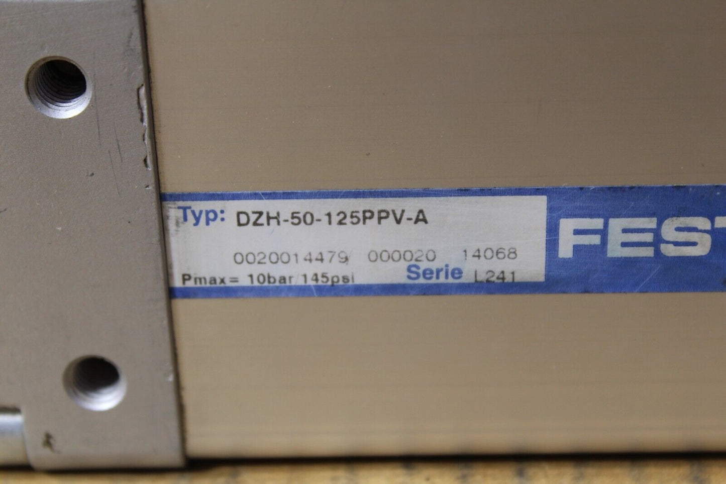 Festo DZH-50-125-PPV-A Air Cylinder 125MM Stroke