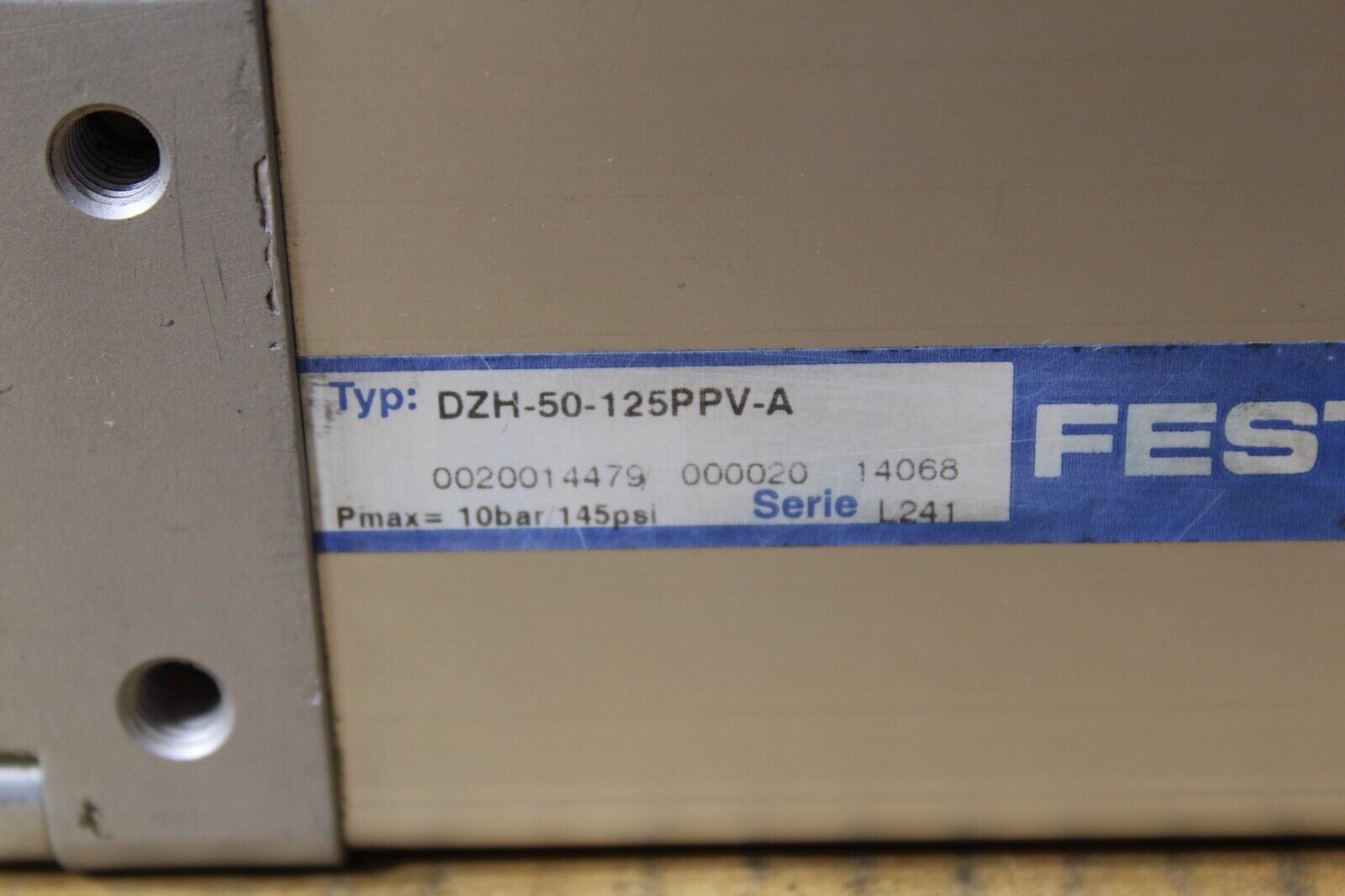 Festo DZH-50-125-PPV-A Air Cylinder 125MM Stroke