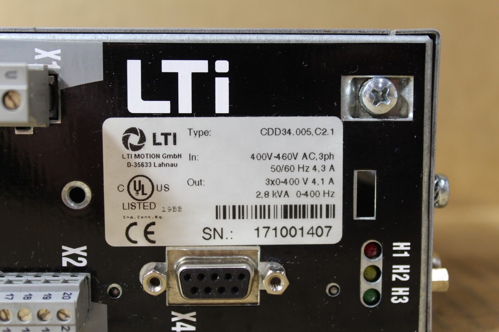 LTI CDD34.005,C2.1 Servo Drive Controller