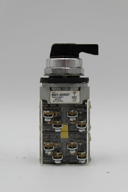 Allen-Bradley 800T-J20KD7 3-Position Selector Switch