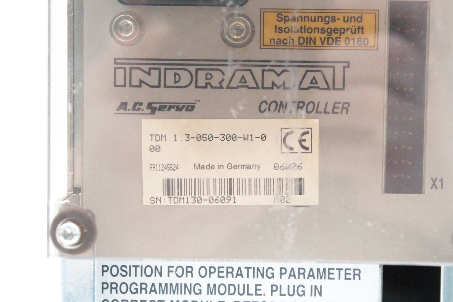 Indramat TDM 1.3-050-300-W1-0 50Amp Servo Drive