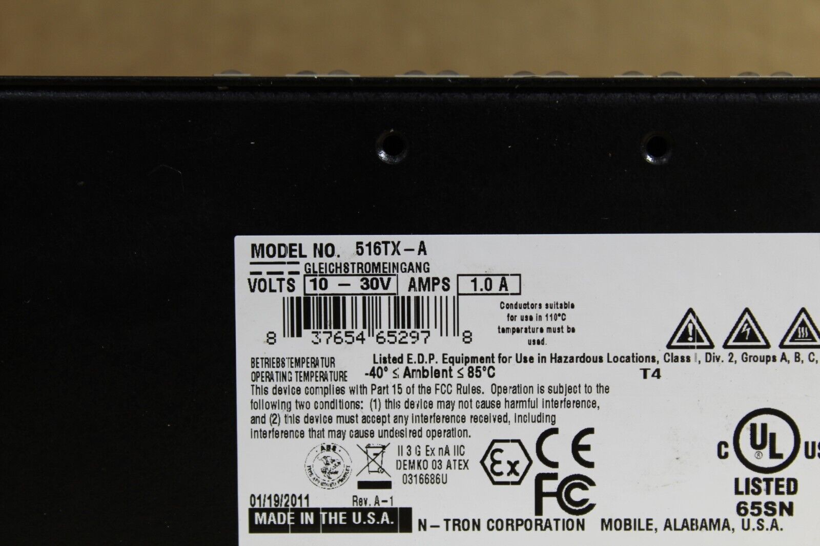 N-Tron 516TX-A Ethernet