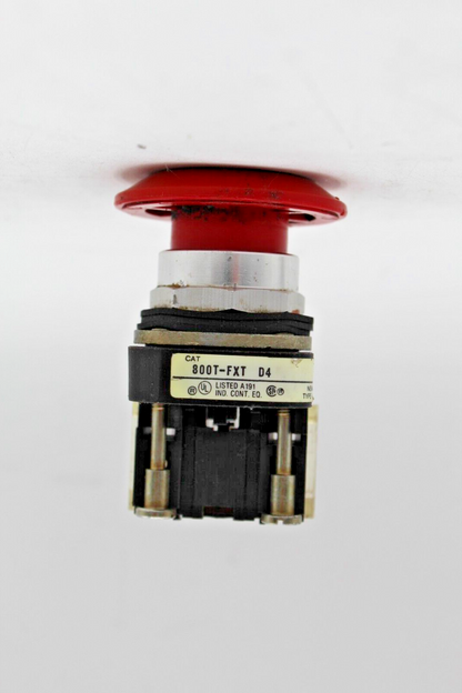Allen-Bradley 800T-FXT D4 2-Position Red Push Button