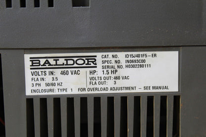 Baldor ID15J401F5-ER Adjustable Speed Drive