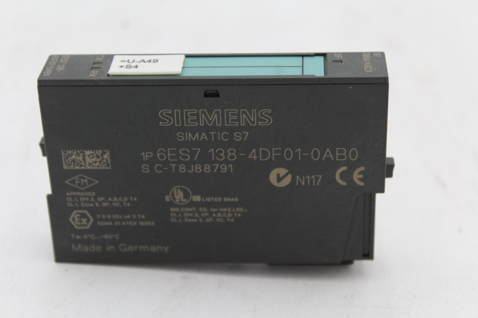Siemens 6ES7138-4DF01-0AB0 3965/ASCII