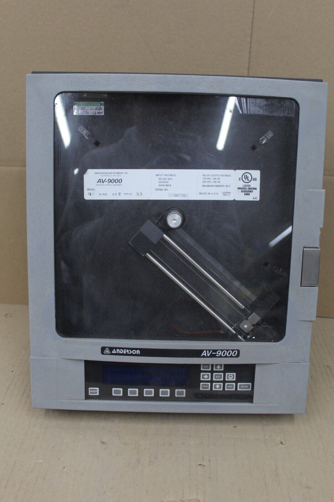 Anderson AV-9000 Chart Recorder