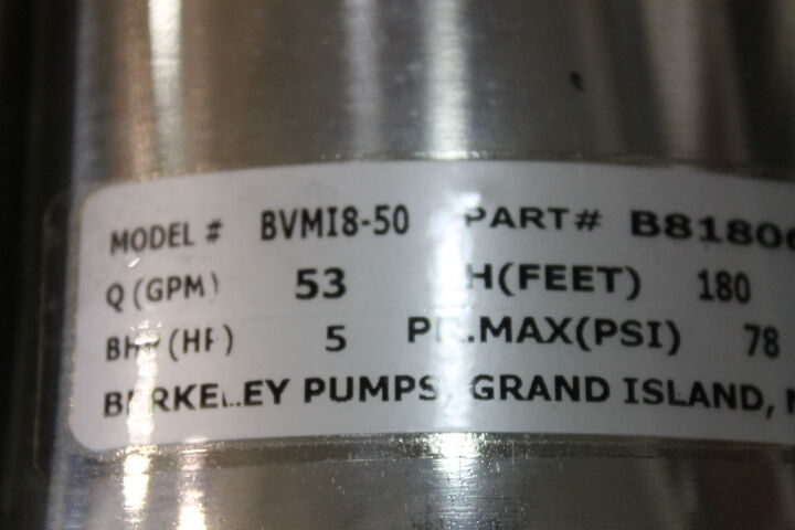 BERKELEY BVMI8-50 PUMP