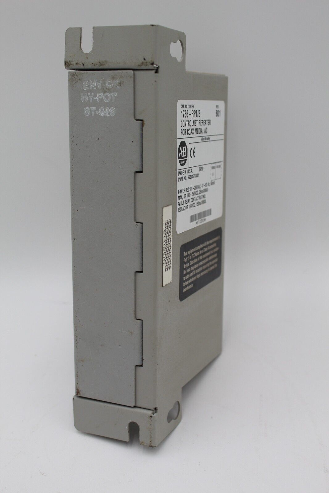 ALLEN BRADLEY 1786-RPT/B CONTROLNET REPEATER SERIES B