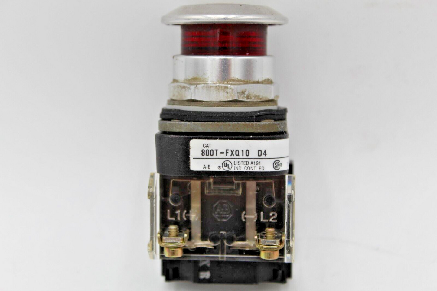 Allen-Bradley 800T-FXQ10 D4 Red Push/Pull E-Stop