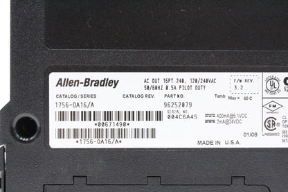 Allen-Bradley 1756-OA16/A 16Pt. AC Output Module