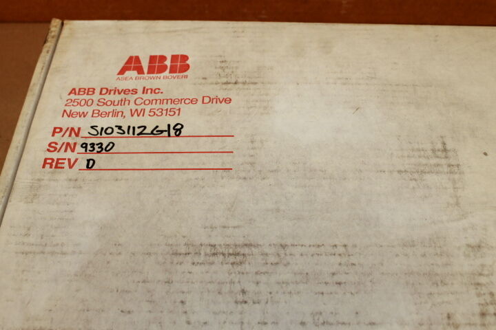 ABB ASSY S103112G18 CONTROL BOARD MODULE