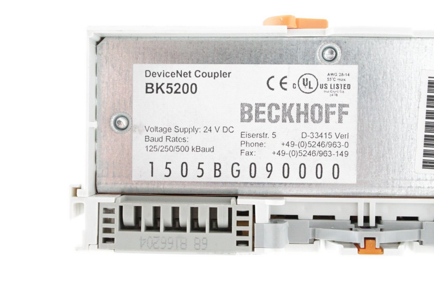 Beckhoff BK5200 DeviceNet Coupler Module