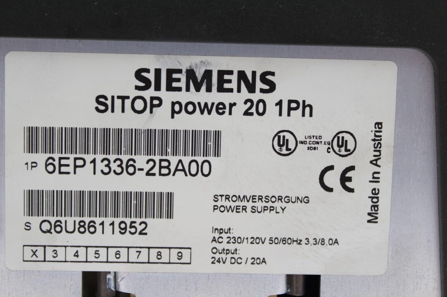 Siemens 6EP1336-2BA00 SITOP Power Supply