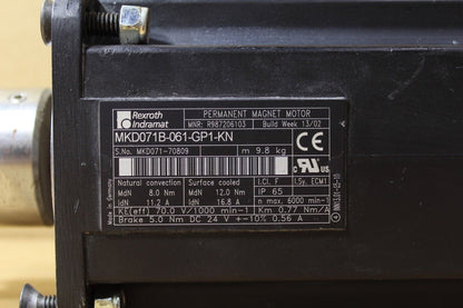 Rexroth Indramat MKD071B-061-GP1-KN Servo Motor
