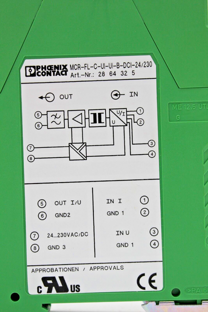 Phoenix Contact MCR-FL-C-UI-UI-B-DCI-24/230 Isolating Amplifier