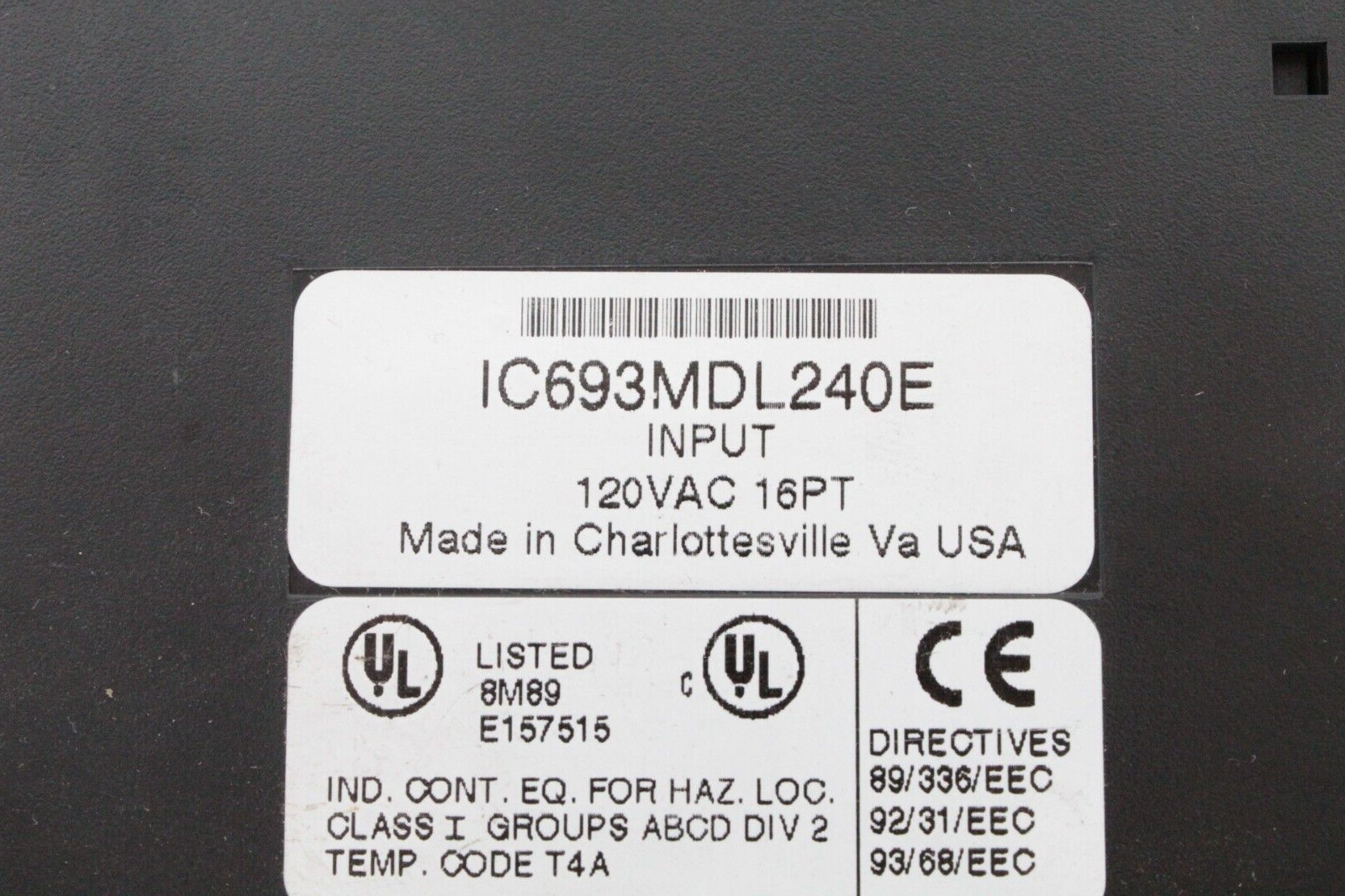 Fanuc IC693MDL240E Input Module (No Door)