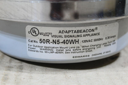 Edwards 50R-N5-40WH Red Signaling Light