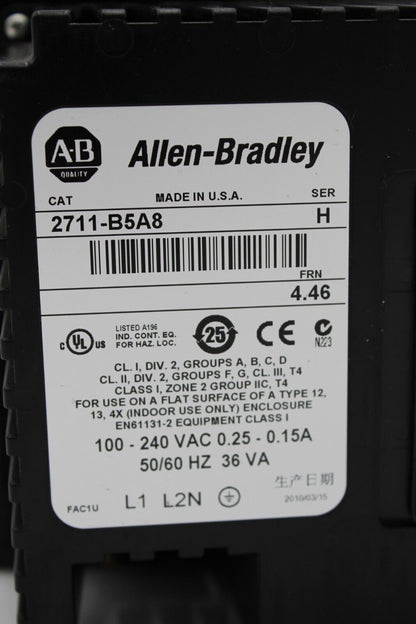 Allen-Bradley 2711-B5A8 /H PanelView 550 (See Description)