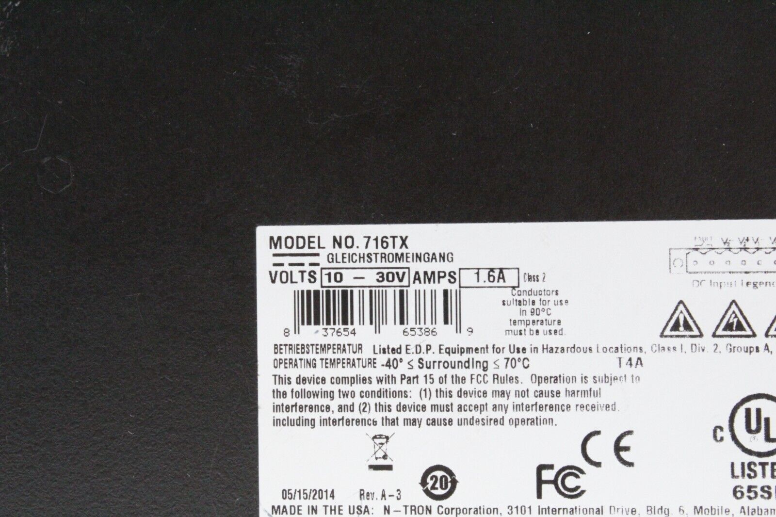 Red Lion Controls N-TRON 716TX 16-Port Fully Managed Industrial Ethernet Switch