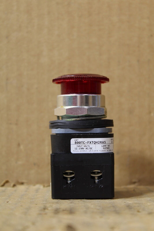 Allen-Bradley 800TC-FXTQH2RA5 Red Mushroom Push Button