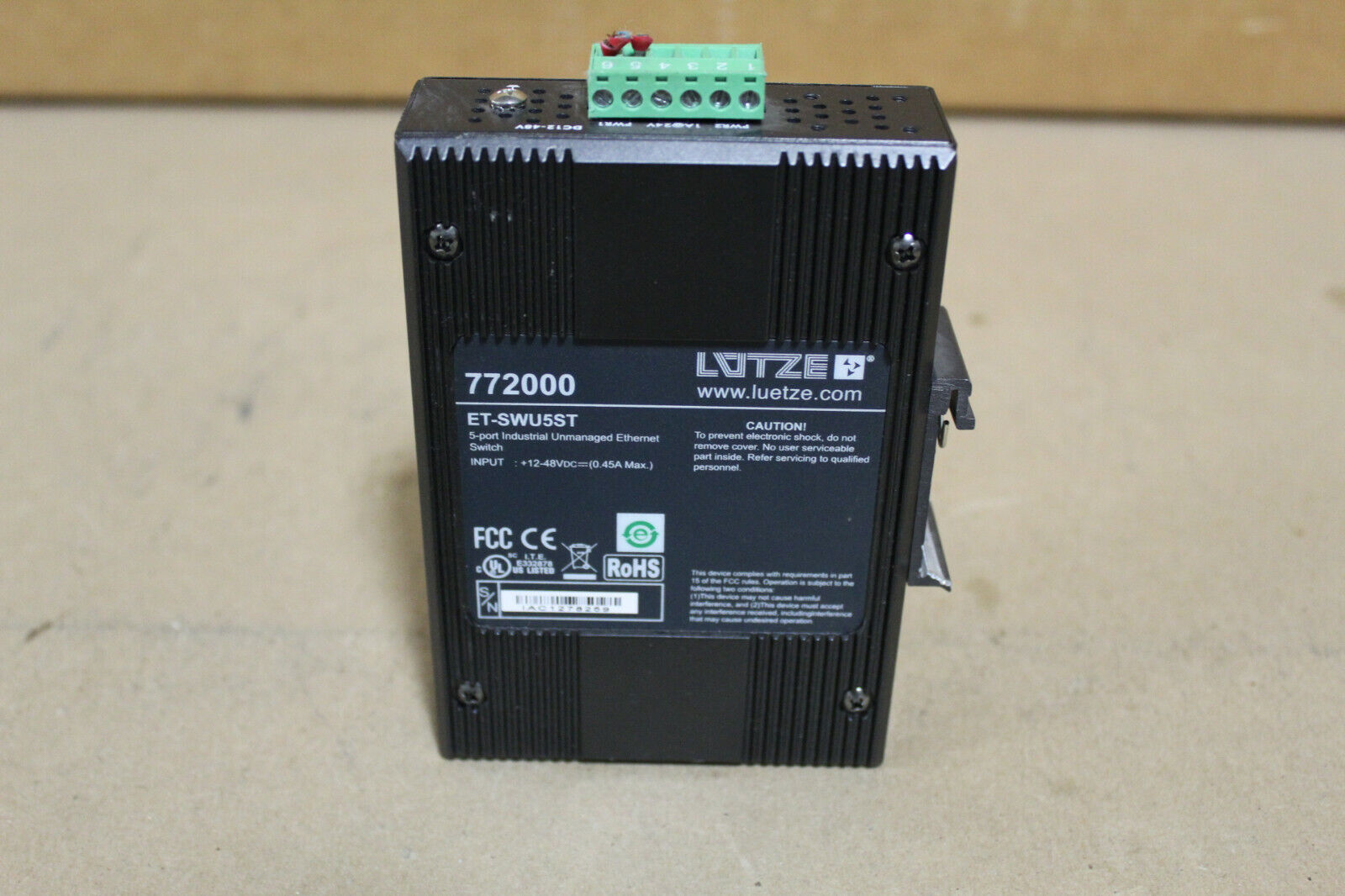Lutze ET-SWU5ST Industrial Ethernet Switch