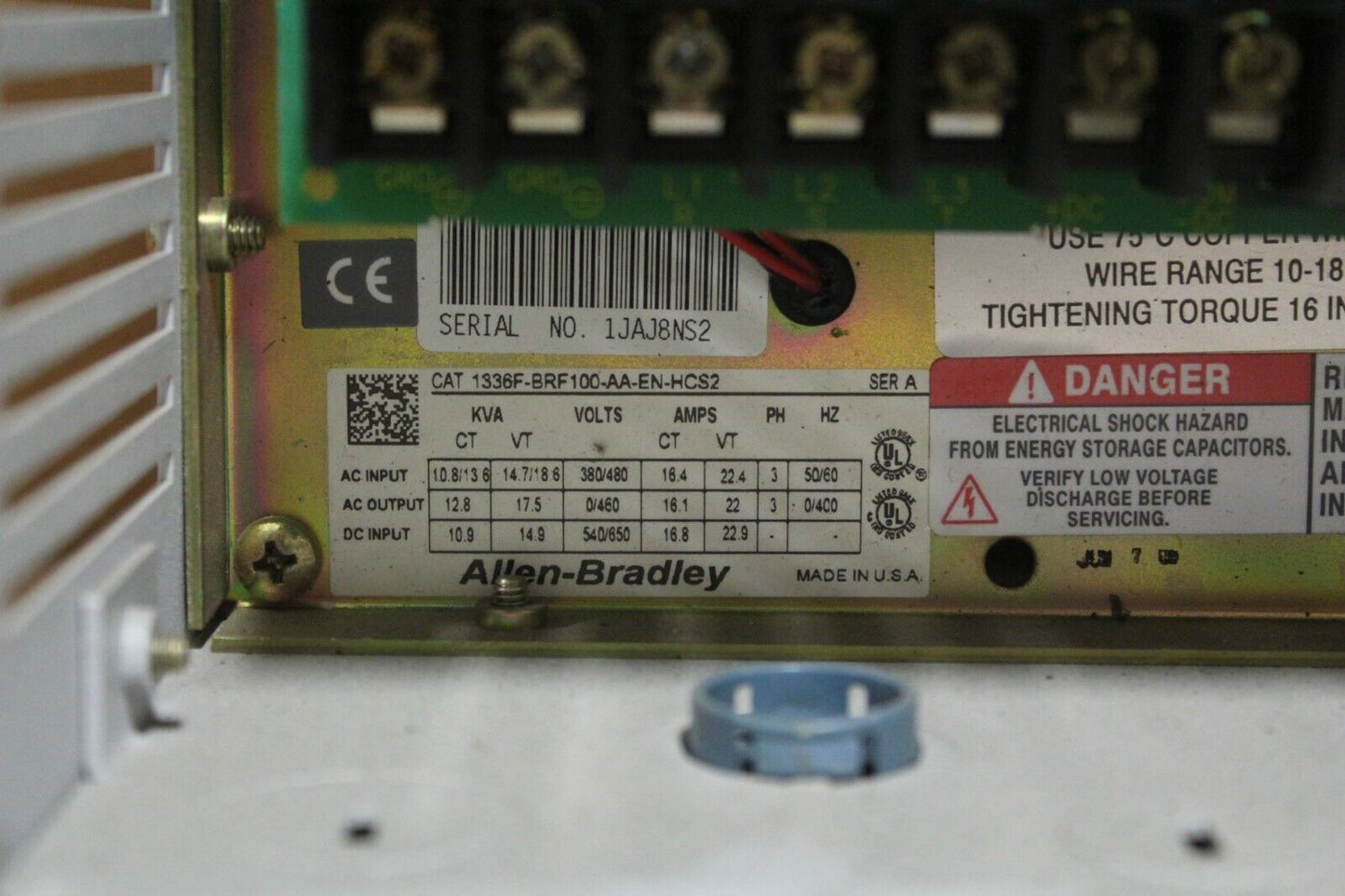Allen Bradley 1336F-BRF100-AA-EN-HCS2 1336 Plus Drive