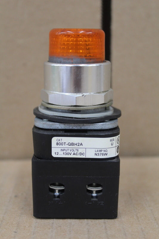 Allen Bradley 800T-QBH2A Amber Push Button