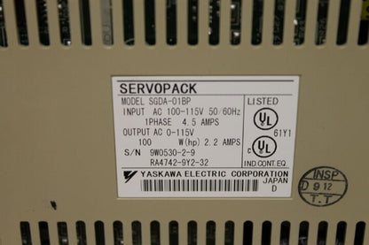 YASKAWA SGDA-01BP SINGLE SERVOPACK