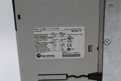 Allen-Bradley 20DD011A3EYYACABE PowerFlex 700s 3-Phase AC Drive (No Cover/Crack)