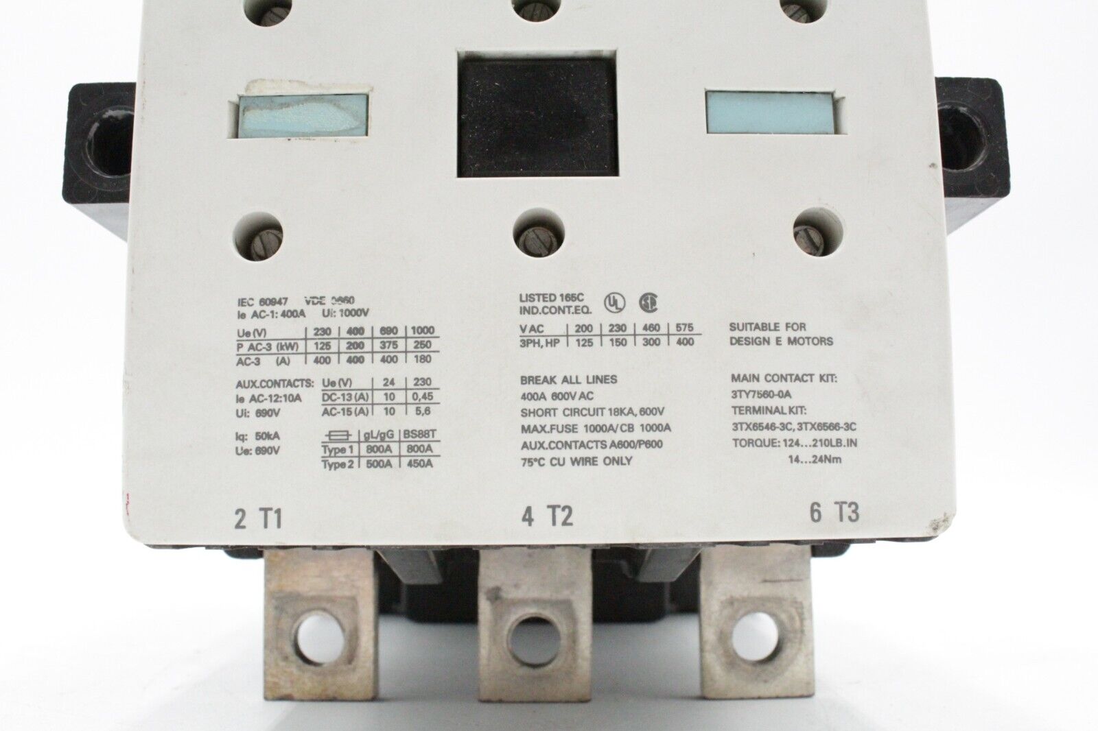 Siemens 3TF5622-0AK6 Contactor Control System
