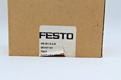 Festo HE-N1/2-LO Safety Shutoff Valve