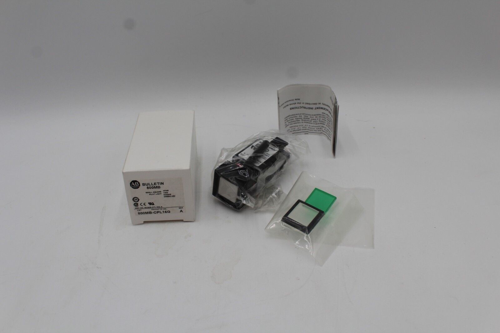 Allen-Bradley 800MB-CPL16G Small Square Pilot Light