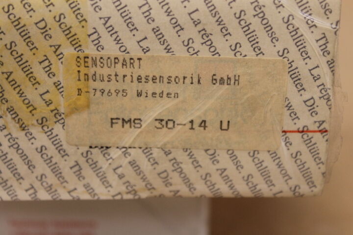 SENSOPART FMS30-14U PHOTO SENSOR