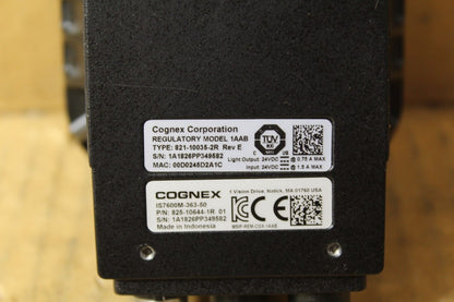 Cognex IS7600M-363-50 Camera w/ ISAF-7000 Autofocus Lense/Light Module
