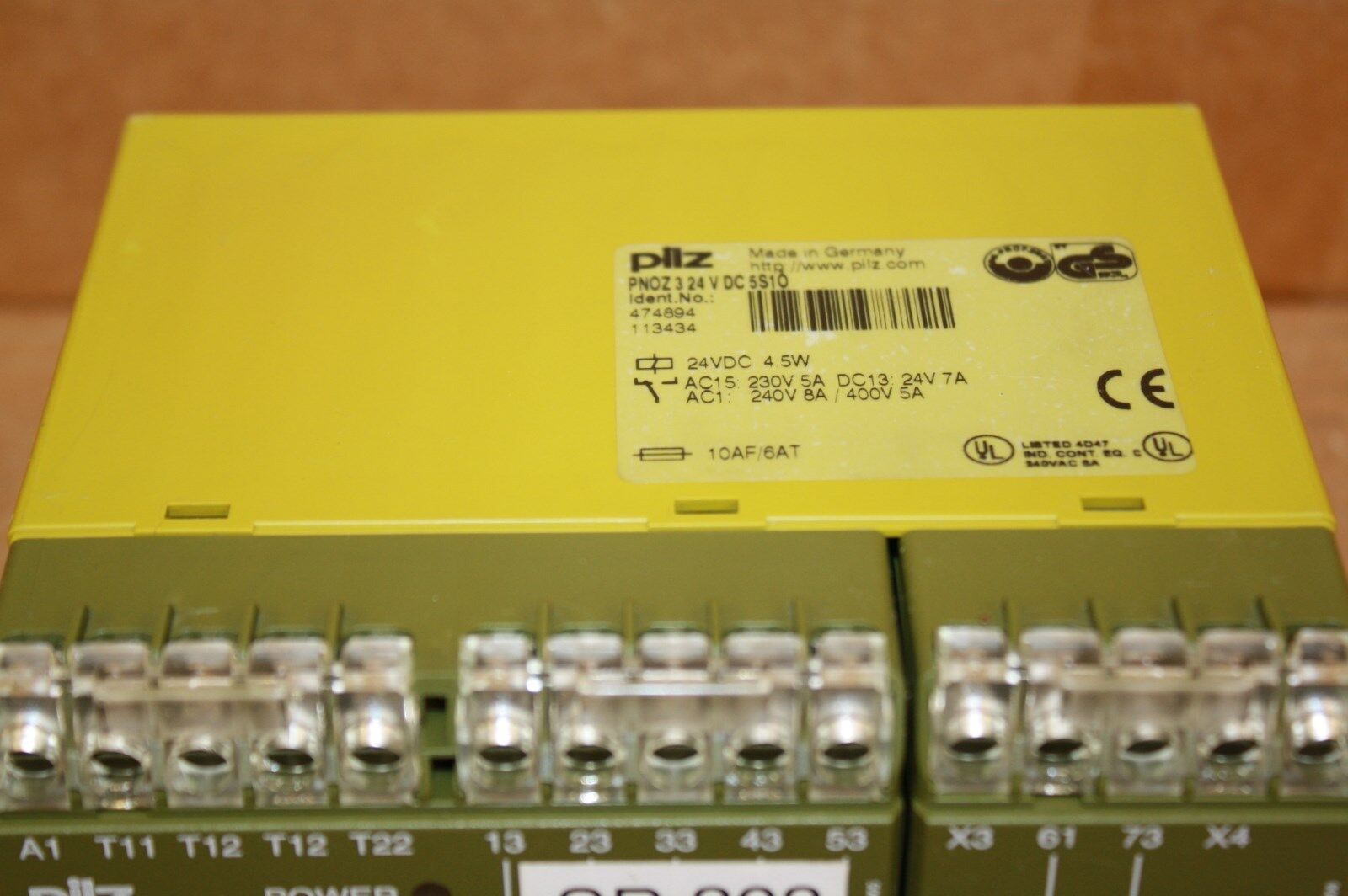 PILZ 474894 SAFETY RELAY PNOZ 3  PNOZ324VDC5S10