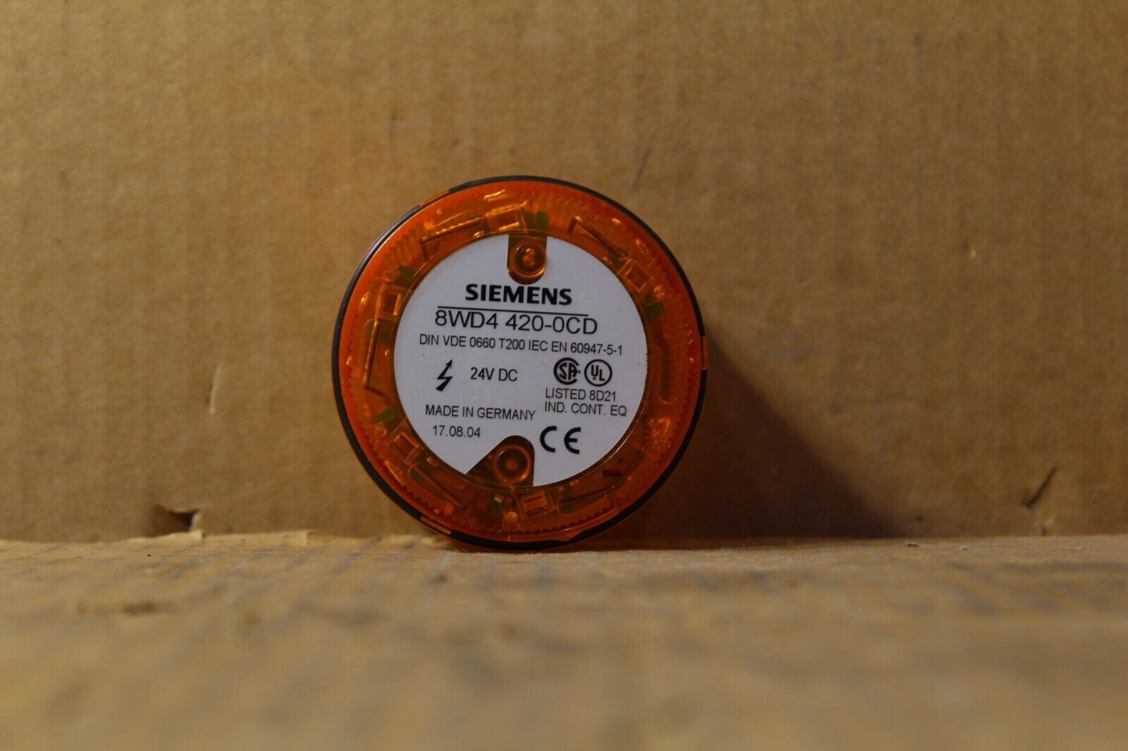 Siemens 8WD4 420-0CD Orange Stack Light