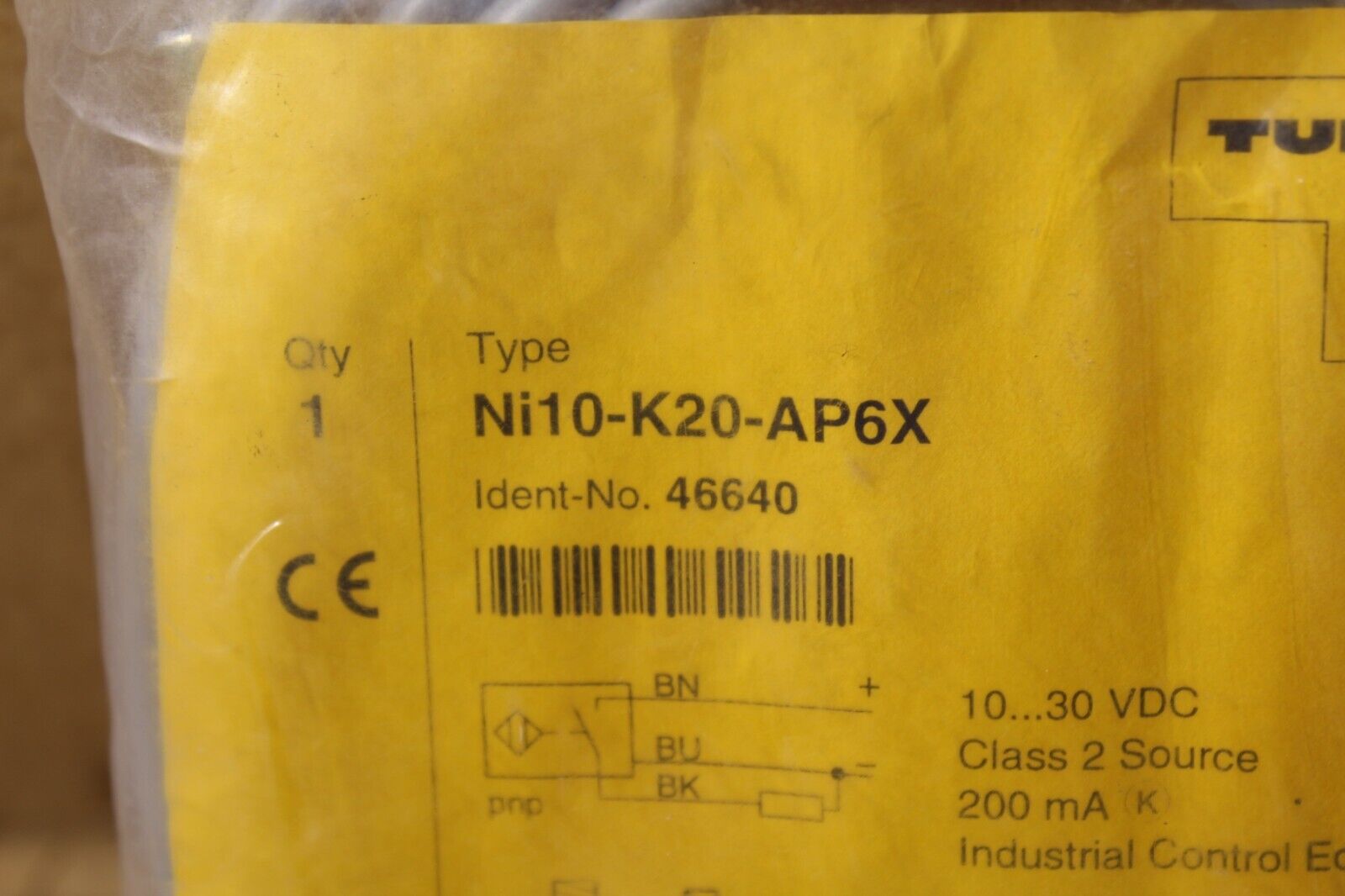 Turck Ni10-K20-AP6X Proximity Sensor