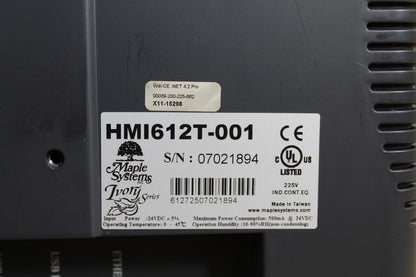 Maple Systems HMI612T-001 Operator Interface Panel